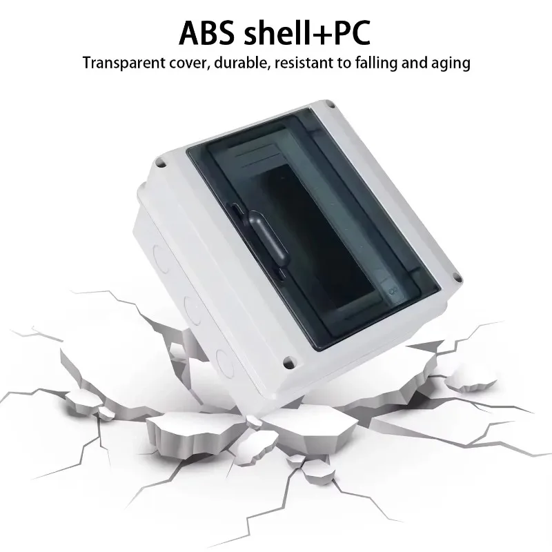 HT Series Junction Box 2/3/5/8/12/18WAY PC Plastic Outdoor IP65 Waterproof Distribution Box Switch Box with Terminal DIN Rail - view 3