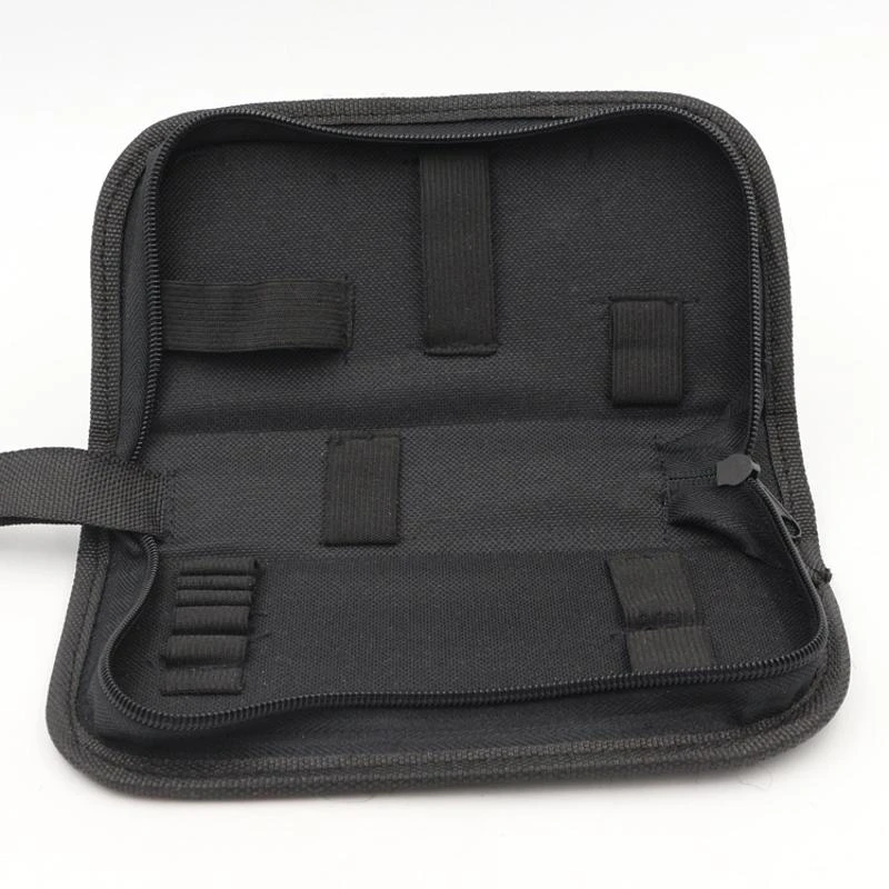 X37E Black Multi-functional Canvas Watch Rep Portable Tool Bag Zipper Storage