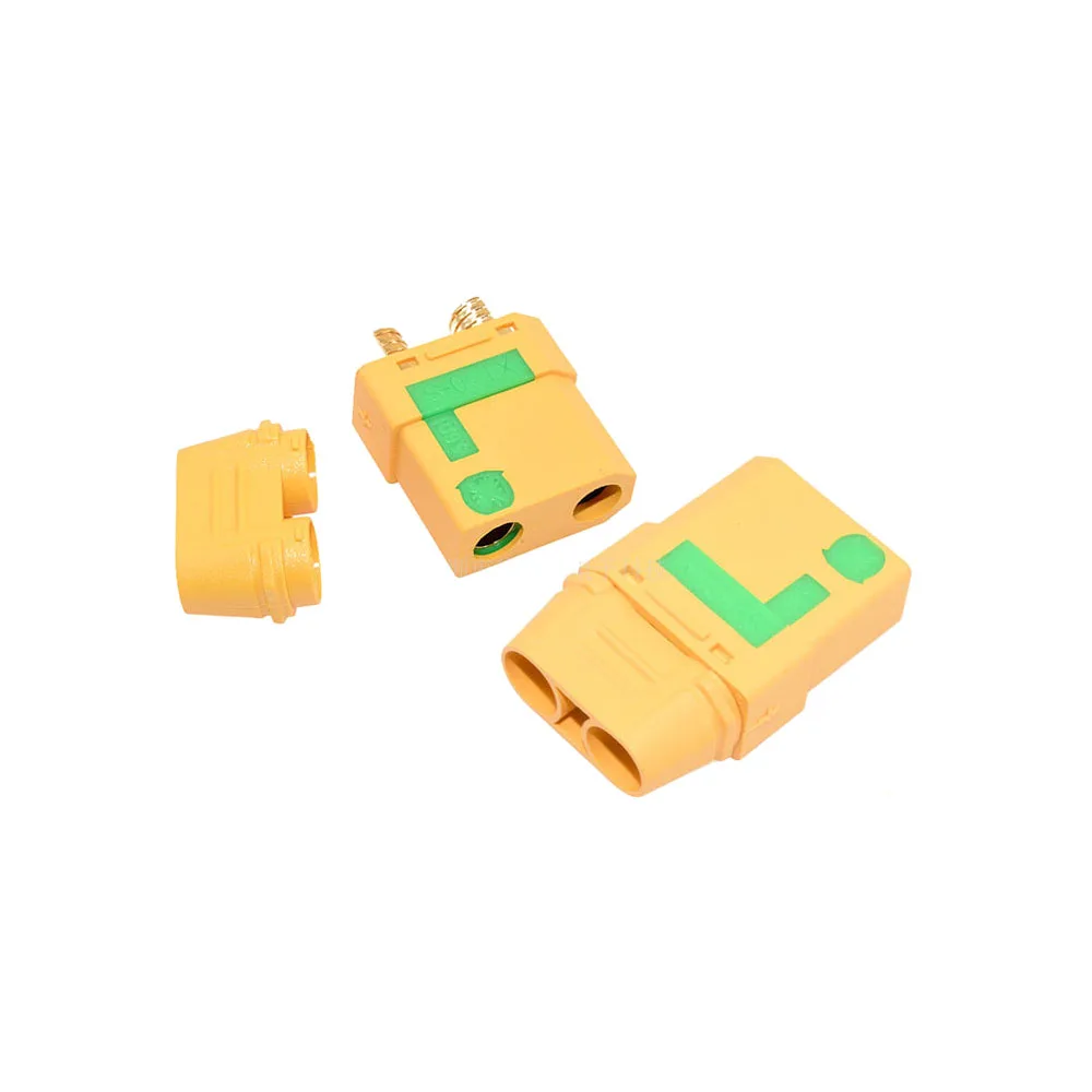 5 Paar XT90S Modell-Flugzeugstecker, 30 A, Hochstrom-XT90-S-Stecker, Anti-Funken-Stecker, weiblich, für Batterie, ESC-Ladegerät