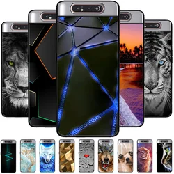 For Samsung Galaxy A80 Case A 80 Shockproof Soft TPU Silicone Phone Cover For Samsung Galaxy A80 Funda A80 2019 Capa Cartoon