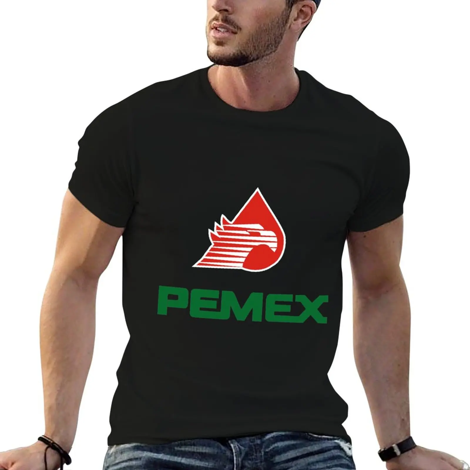 Camiseta vintage con logotipo de pemex, camiseta de diseñador para hombre, camisetas de lujo para hombre, camiseta gráfica vintage