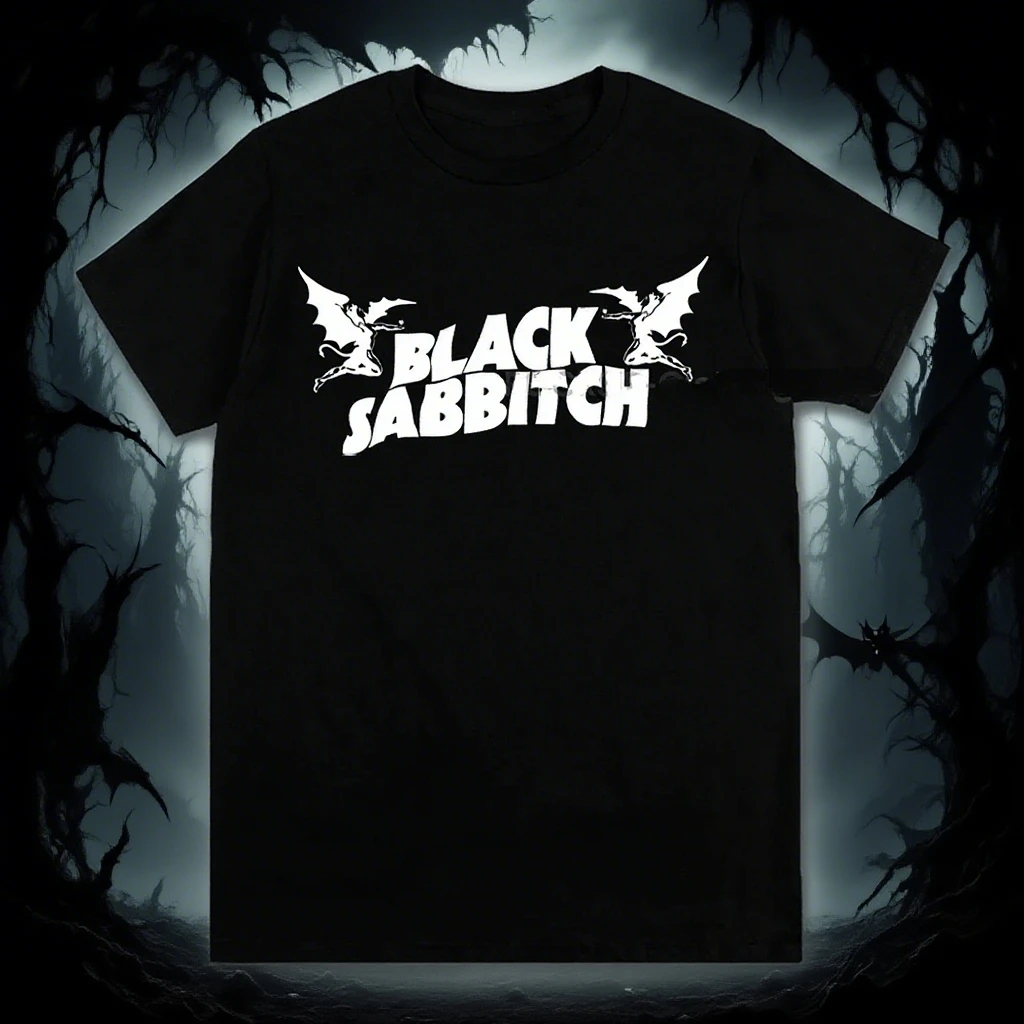 

2025 Summer Black Metal Rock T-Shirt Men's Women's Fashion Casual Graphics Short Sleeve Short Sleeve T-Shirt Unisex Clothing