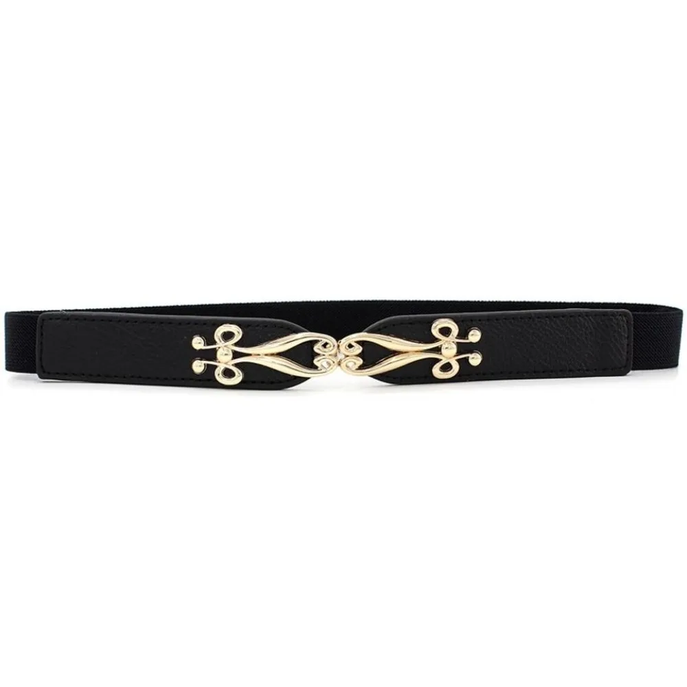 New Fashion Decoration Dress Belt Women Waist Belts Korean Waistbands Flower Buckle Appear Thin Waist Seal Thin Waistband Belt