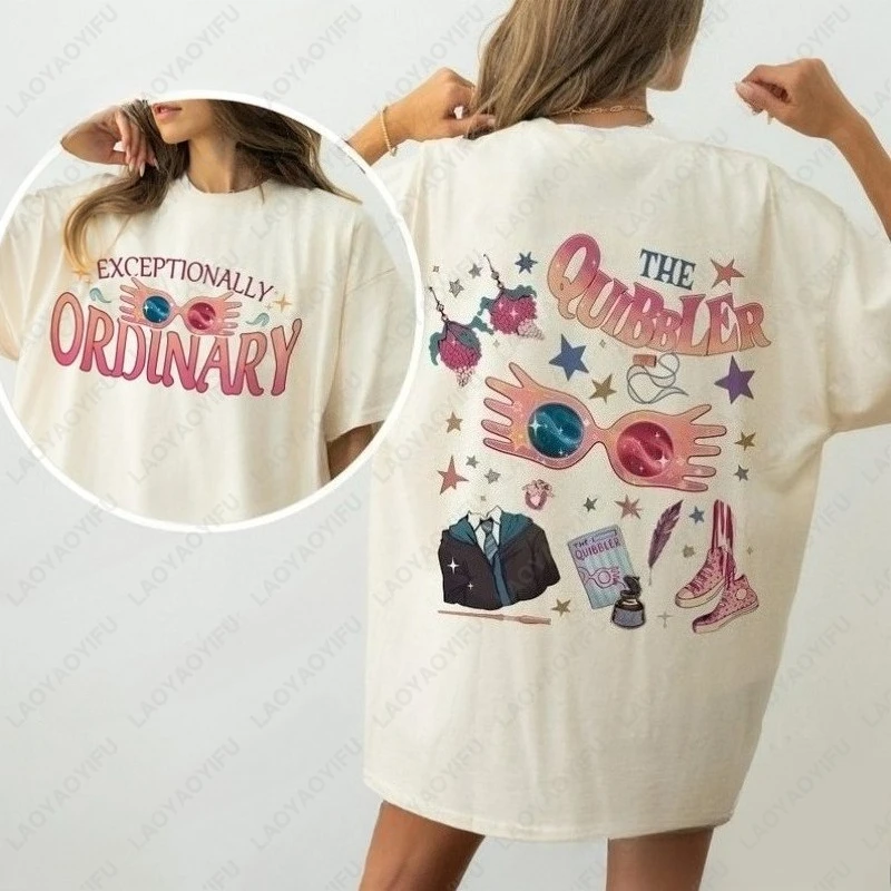 Funny Wizard School Fandom Women T-Shirt Just As Sane As I Am' HP Tee Magic Wand Two-Sided Tee-Shirts Bookish Shirt Gift for Her