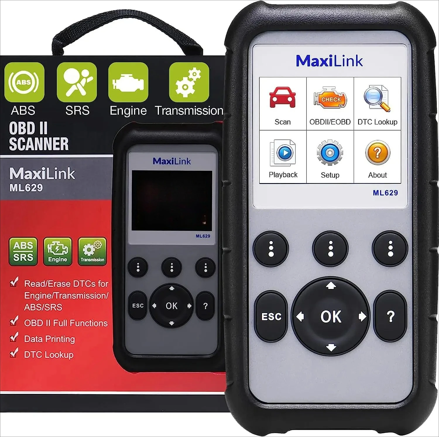 

Для Autel ML629 OBD2 сканер 1 год гарантии 12 В переменного тока диагностический считыватель кодов новейшее программное обеспечение для моделей транспортных средств анализатор двигателя