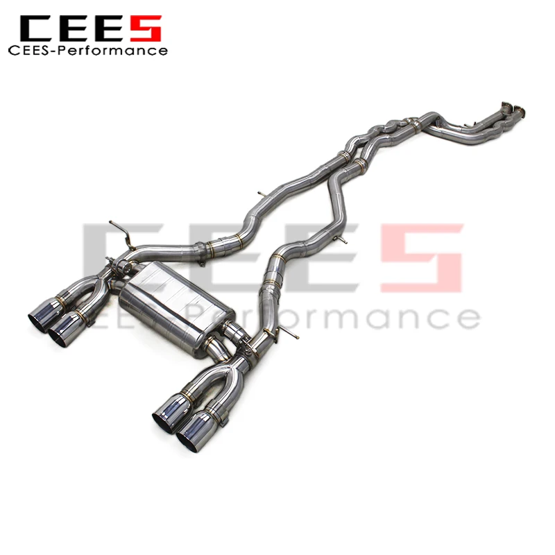 cees Tuning Catback Exhaust Pipes for BMW M3/M4 F80/F82 3.0T 2014-2019 Stainless Steel Exhaust Pipe Escape Valve Muffler System