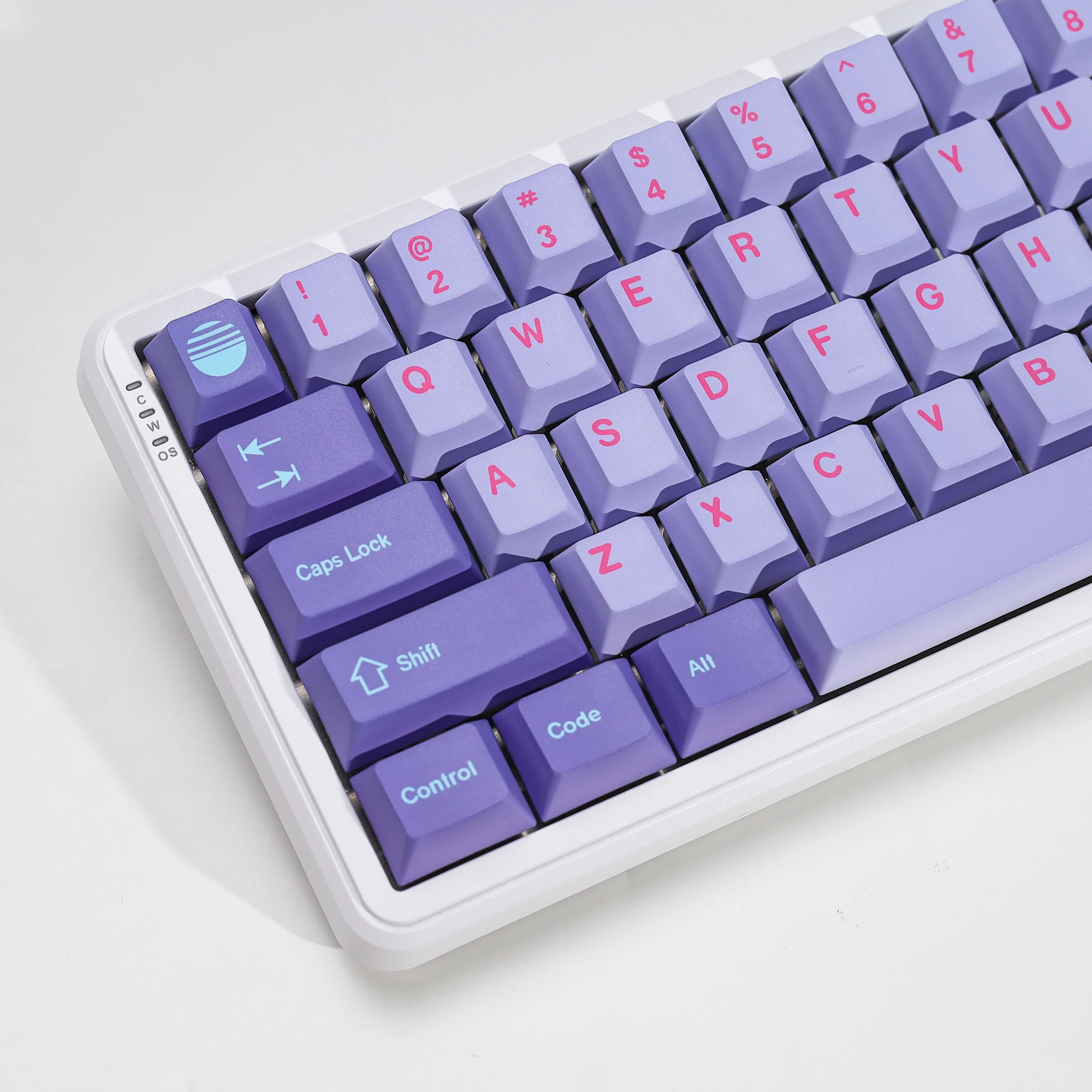 KBDiy GMK Keycaps Retro GMK Vaporwave Cherry Profile PBT Alice Keycap für 75 % magnetische Schalter Gaming Mechanisches Tastatur-Kit – Detail 16