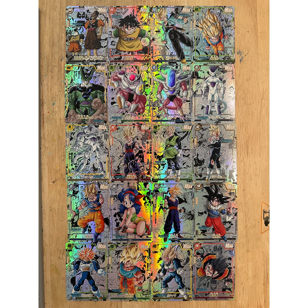 شخصيات أنيمي دراغون بول سوبر بولما خلية DIY محلية الصنع البرنز الملمس لعبة اللعب جمع بطاقة عيد الميلاد هدية عيد ميلاد #2