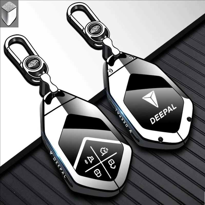 For Changan Deepal S7 S07 2025 2024 2023 Car Key Case Zinc Alloy Remote Key Cover Bag Shell Keychain Fob Protective Shell Decor