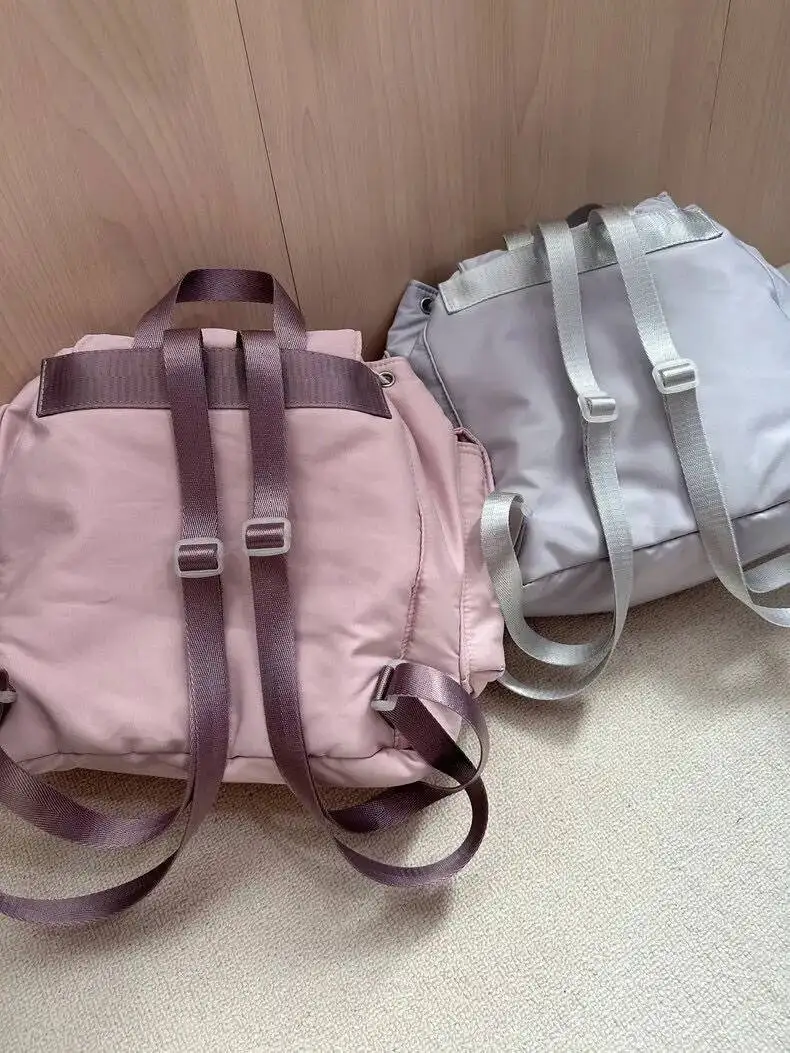 Bloom Casual Nylon Mini Backpack Women New Hot Girls Drawstring Pocket Y2k Mochila Female Vintage Haruku Backpacks Aesthetic