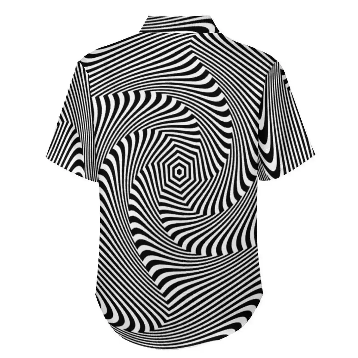 

Men's Printed Lapel ort Sve irt Slim Fit Ice Sensation Cotton Youth Faion oulder Drop Cufflink Zipper Closure Summer