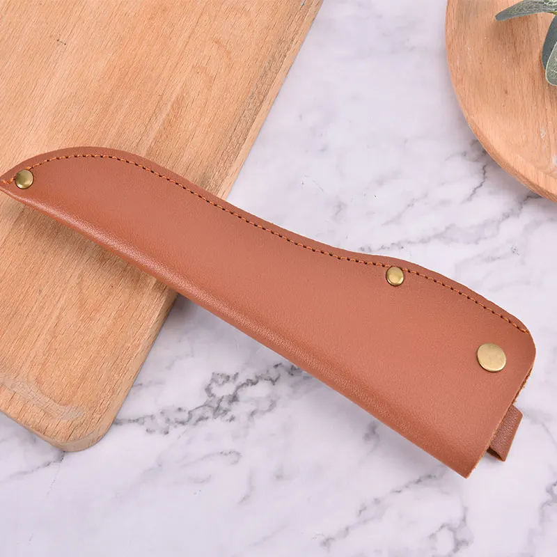 24cm Boning Knife Set Knife Sheath Leather Cover With Waist Belt Buckle Pocket Multifunctional Tool Knife Protector Leather Case