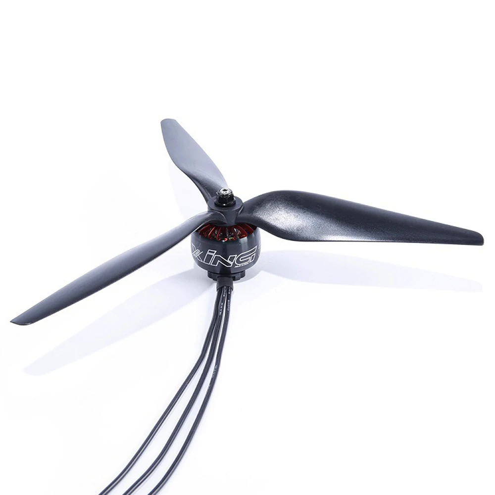 2Pairs(2CW+2CCW) RC Prop 1050 10in 10X5X3 3-Blade Glass Nylon Fiber Propeller 5.0mm for Multirotor 10