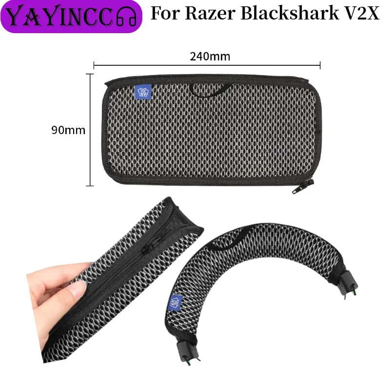 

Replacement Headband Cover For Razer Blackshark V2X Headphones Head band Headpad
