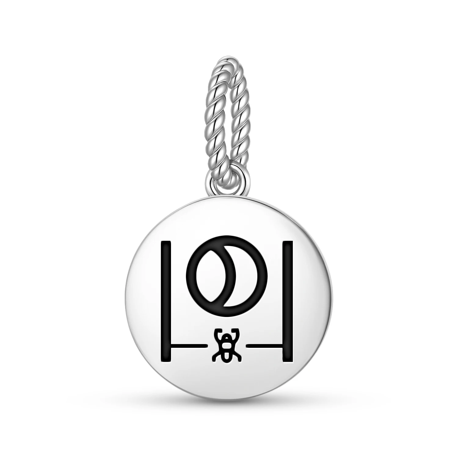 

Луна Таро из стерлингового серебра 925 пробы, подвеска из бисера «сделай сам», подвеска для браслета, ювелирных изделий, подарок