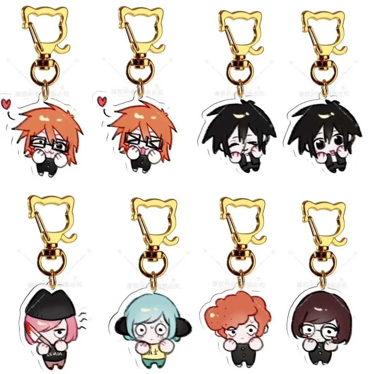 Ranfren Anime 2024 New Keychain Pendant Bag Charms Key Ring Friends Couple Jewelry Gift Fashion Dropshipping