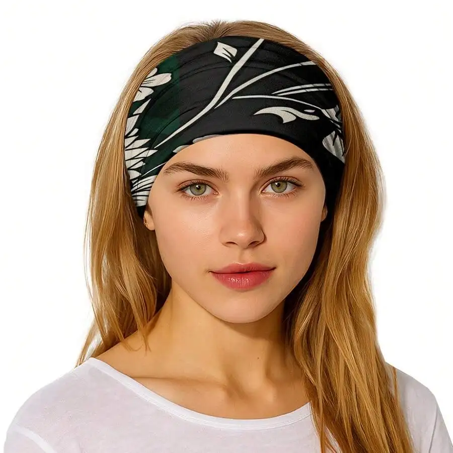 Women Elastic Headband Stretchable Fashion Hair Hoop For Wedding Yoga Fitness Running Daily Wear Plush Comfortable