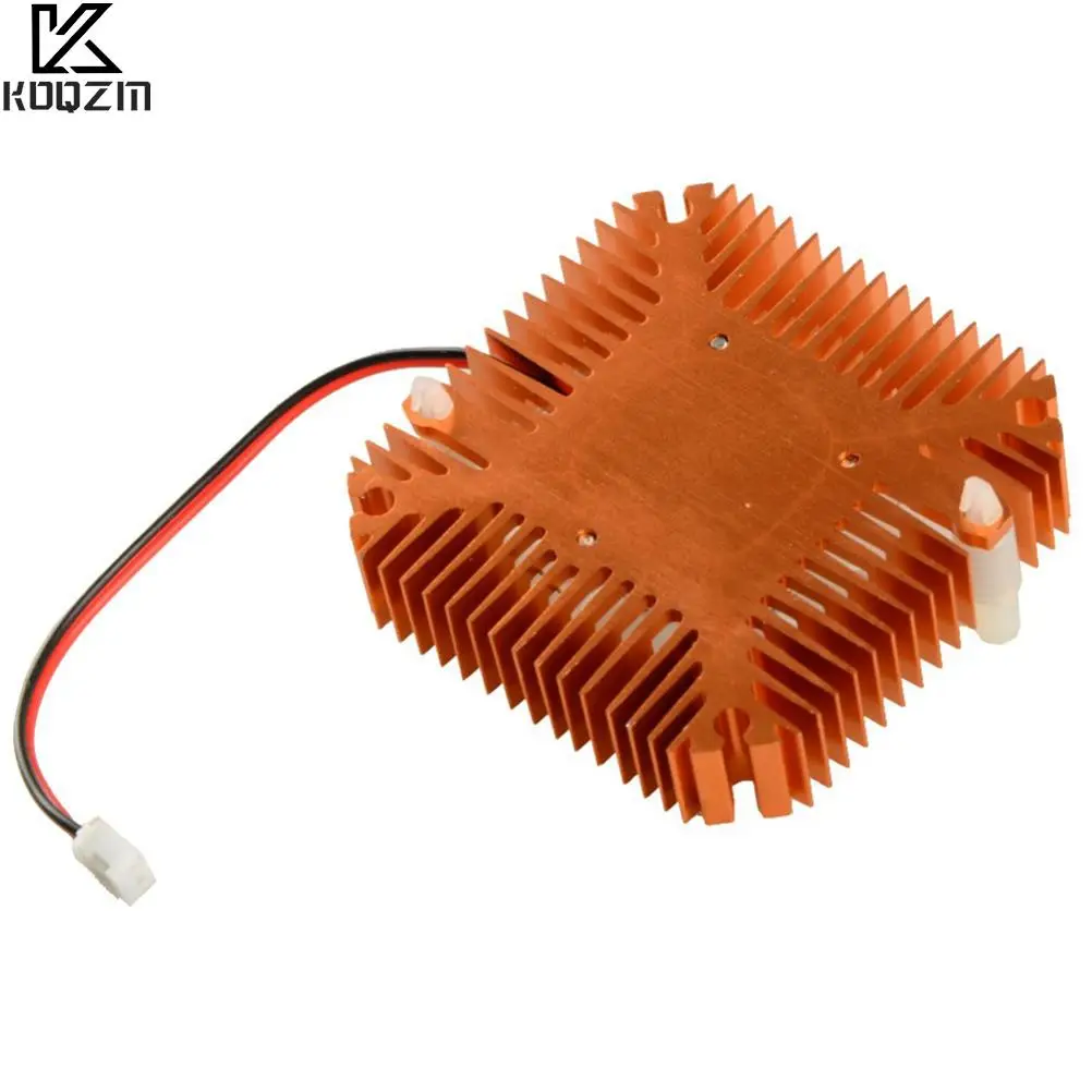 2 PIN Aluminum Snowhite Cooling Fan Heatsink Cooler Fit For PC Computer CPU VGA Video Card VC899 P18 0.25