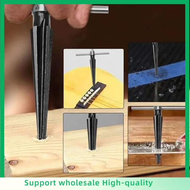 

ABSF 1Set Durableconvenient Silver Drill 5-16Mm Hand Reamer Tool 3-13Mm Handle Tapered Reamers Tapered Reamer Set