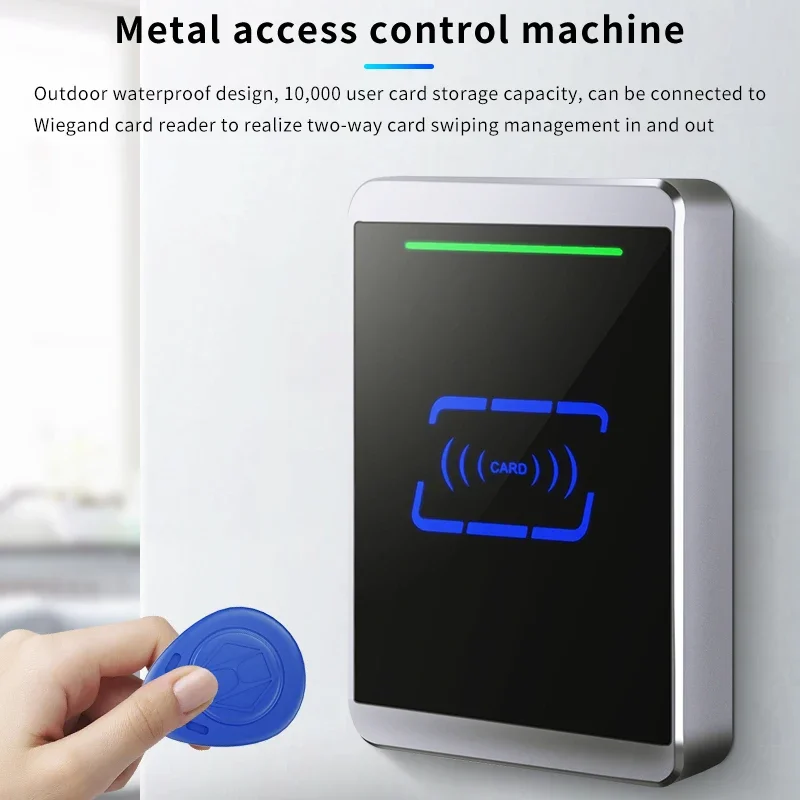 EM/MF card Metal access control RF access control system 10,000 user management card Waterproof independent access control RFID