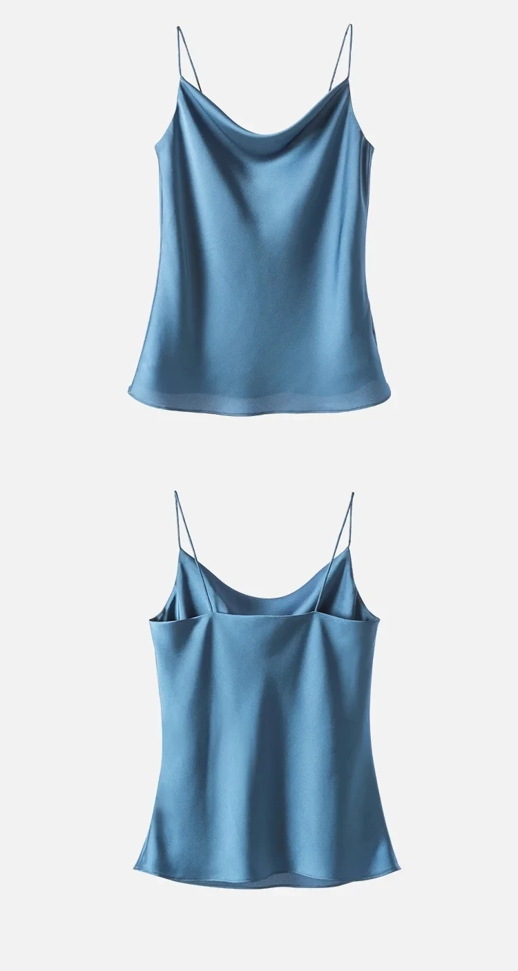 AOSSVIAO Satin-Seiden-Tanktops für Damen, Sommer 2026, sexy Trägertops, Basic Spaghetti-Träger-Tops, ärmellose Camisole-Westen für Frauen – Detail 11