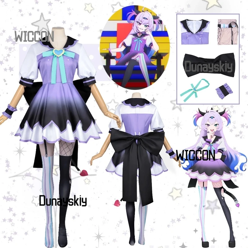 

NEEDY GIRL New Anime ‌Poppa Lollipop‌ Cosplay Costume OVERDOSE Karamazofu Band Roleplay Jirai Kei Gothic Dark Lolita Skirt Props