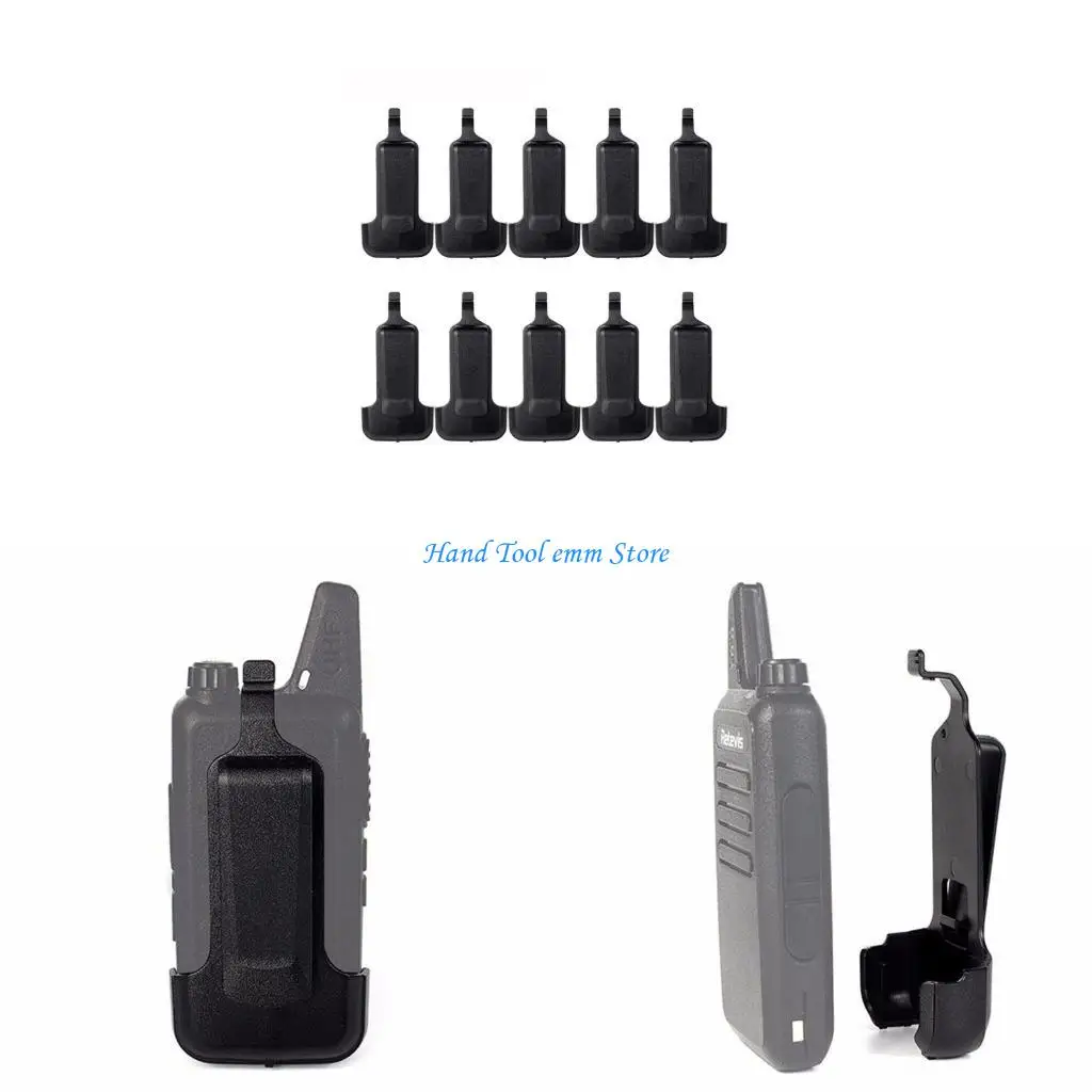 

H37F 10pcs Belt Clip For Retevis RT22/WLN KD-C1 J9121T Two Way Walkie Talkie