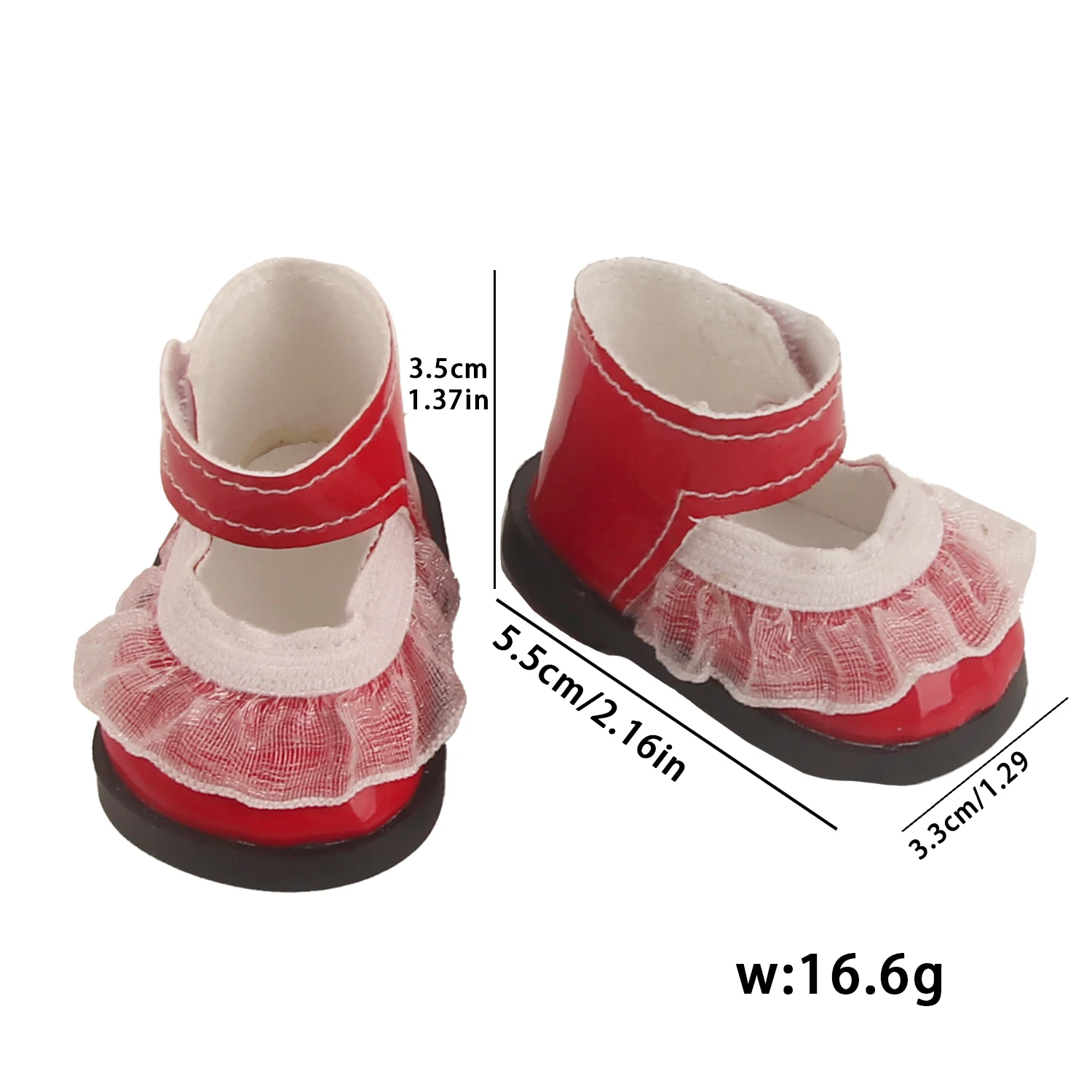 New 5CM PU Leather Doll Shoes for 14-Inch American Doll Mini Lace Shoes for EXO Nancy Lise Girl Princess Doll Cotton Toy Gift