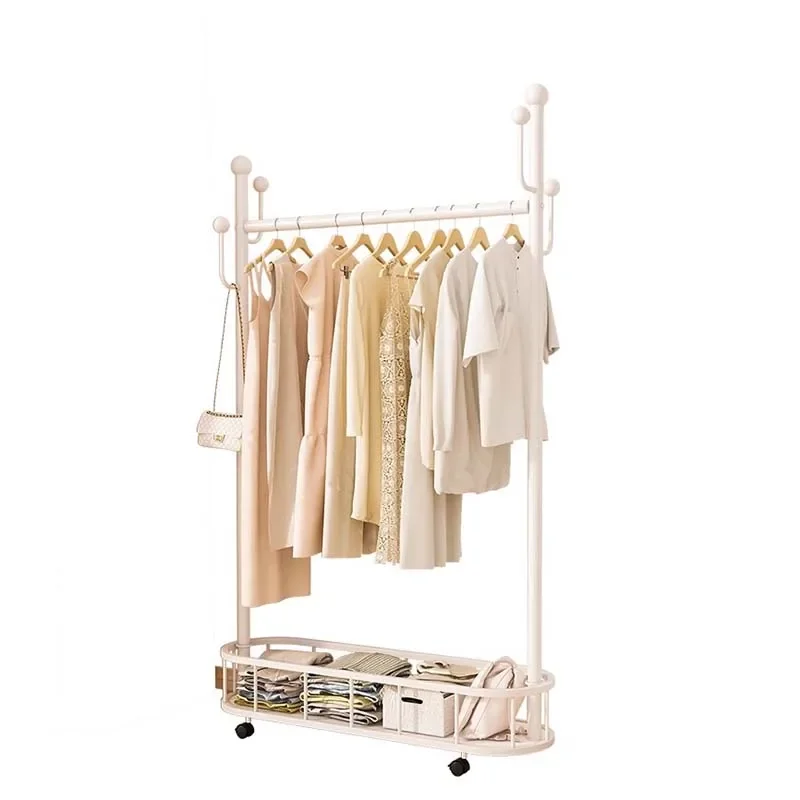 

Indoor Designer Clothes Rack Storage Corner Vintage Clothes Hanger Aesthetic Minimalist