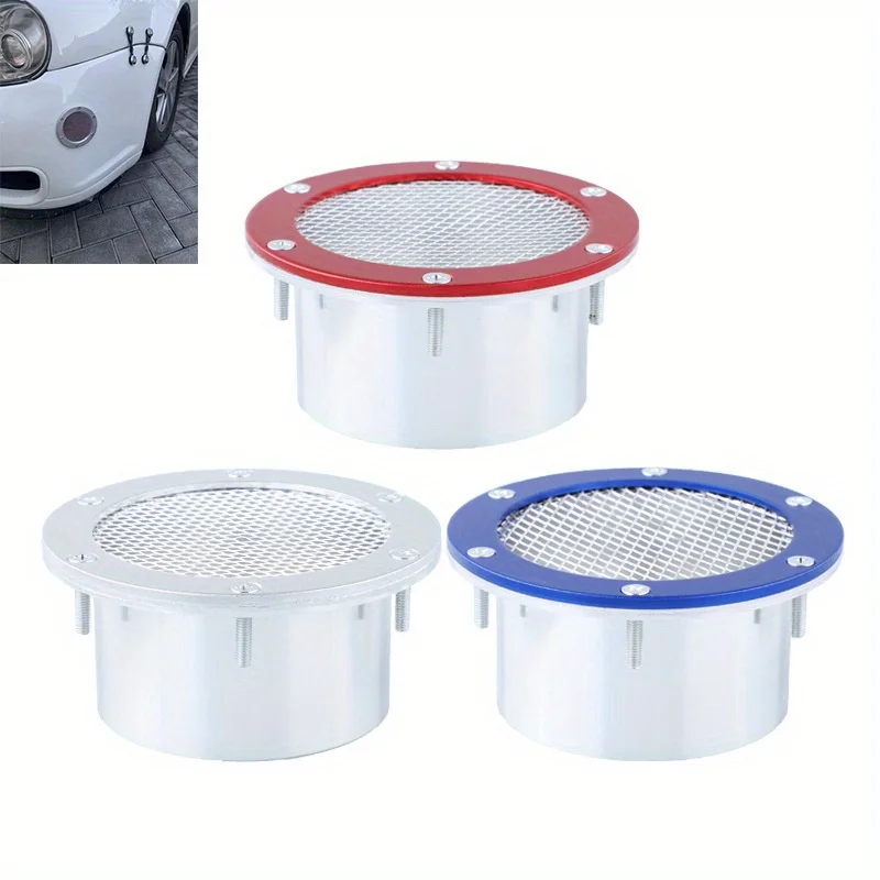 76mm Air Inlet Aluminum Alloy Mesh Air Intake Pipe Network Grille Air Outlet Modification Decorative Parts