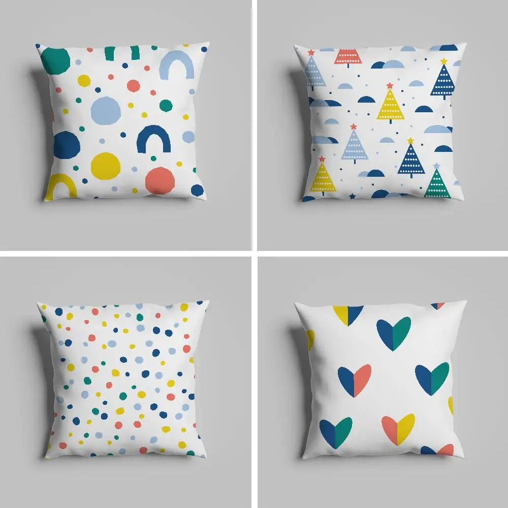 

Nordic Simple Dots Pillow Case Pillowcase For Car Pillows 60x60 Cushions Luxury Double Sided Cover Home And Decoration Sofa 30x