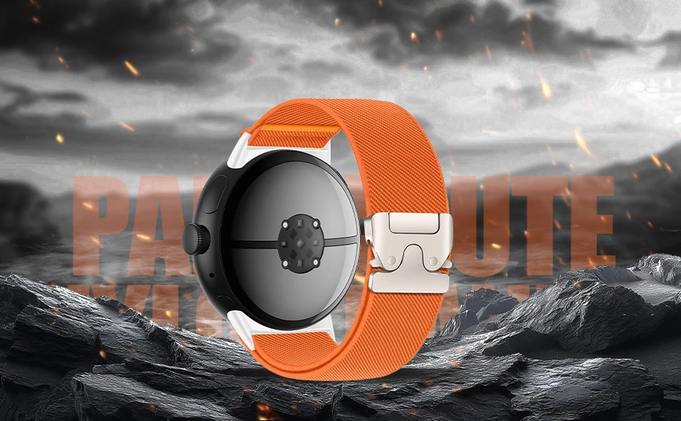 Armband für Google Pixel Watch 3 Armband 45 mm Zubehör Sport Nylon elastischer Fallschirmgürtel Correa Pixel Watch 3 2 1 41 mm Band
