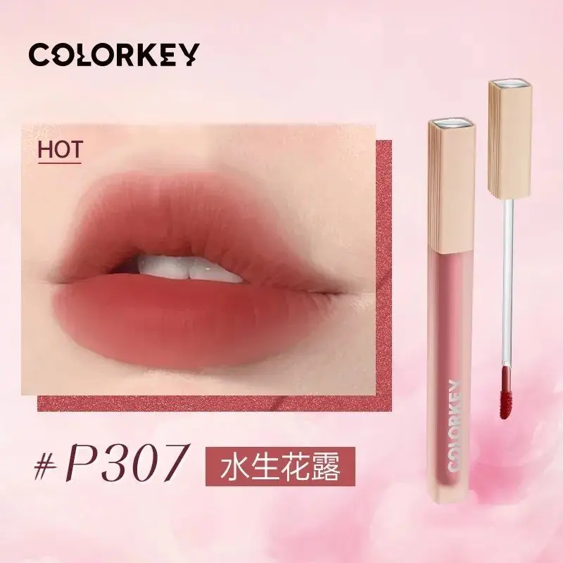 Colorkey Water Mist Lip Glazuur Spiegel Vloeibare Lippenstift Waterdichte Langdurige Non-Stick Matte Lippenstift Make-Up Maquillaje