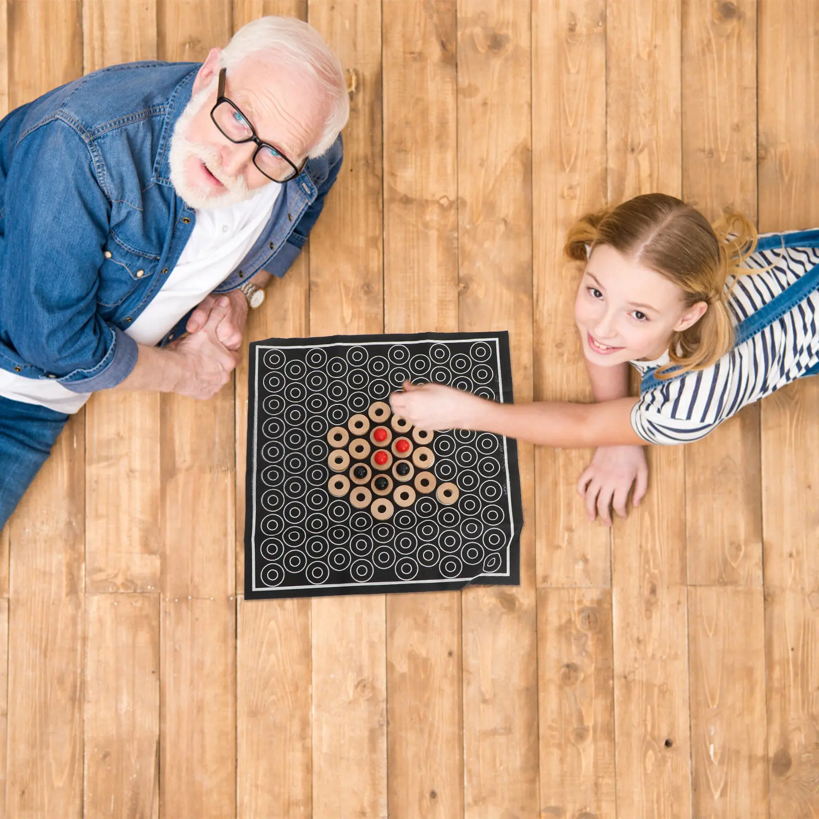 

1Set Abalone Strategy Push Chess Game Polished Smooth Pieces Logical Thinking Educational Entertainment for Family