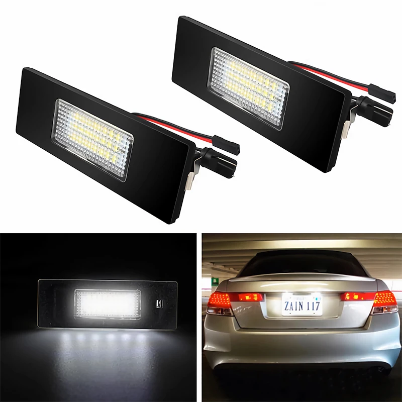 LED License Number Plate Lamp Car Light Luz No Error for BMW 1 Series E81 E87 E63 E64 M6 E85 E86 Z4 F12 F13 F20 K48