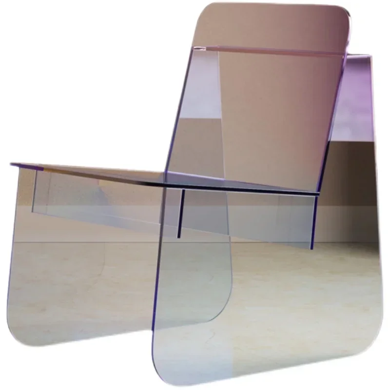 Nordic living room sofa Internet celebrity chair Modern simple backrest leisure chair Light luxury real estate villa acrylic