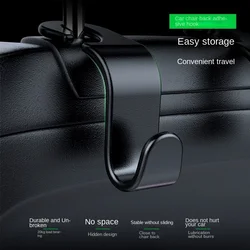 1/2/4Pcs Universal Auto Seat Headrest Hook Storage Hanger Car Vehicle Back Seat Organizer Holder Car Interior Accessories