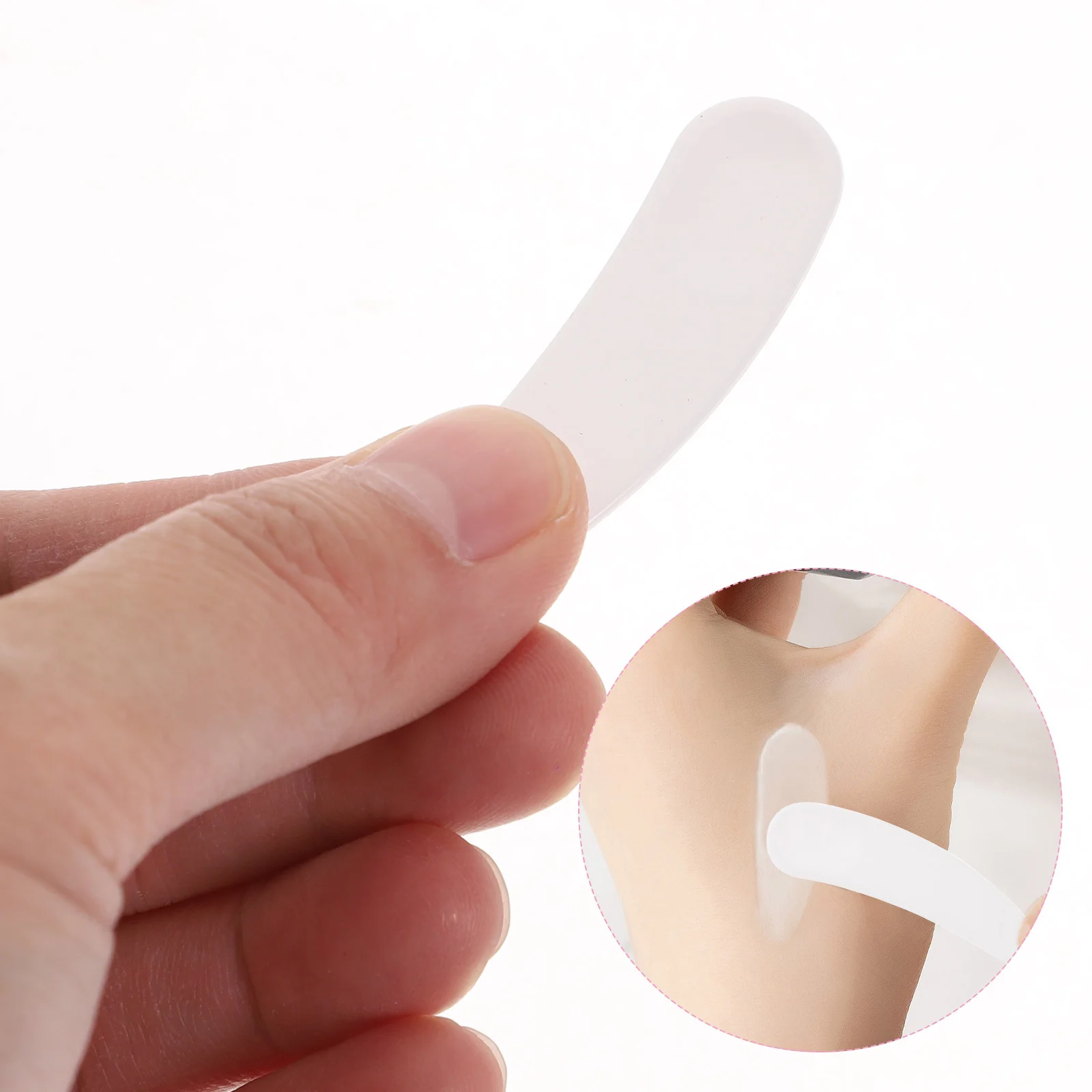 ช้อนปาดครีมขนาดเล็ก อุปกรณ์ตักตัวอย่างเครื่องสำอาง ใช้ซ้ำได้ สำหรับครีมบำรุงผิวหน้าและผิวกาย ด้ามจับพลาสติก