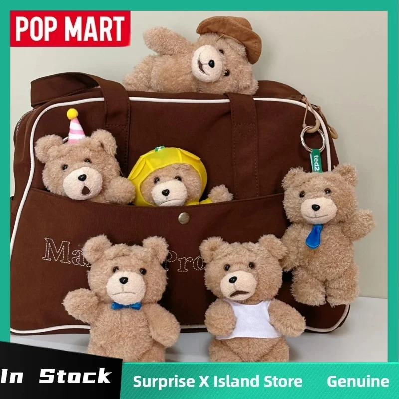 Pop Mart Resonance Ted2 Teddy Bear Series слепая коробка тренд аниме периферийная кукла загадочная коробка брелок на день рождения коллекция подарок