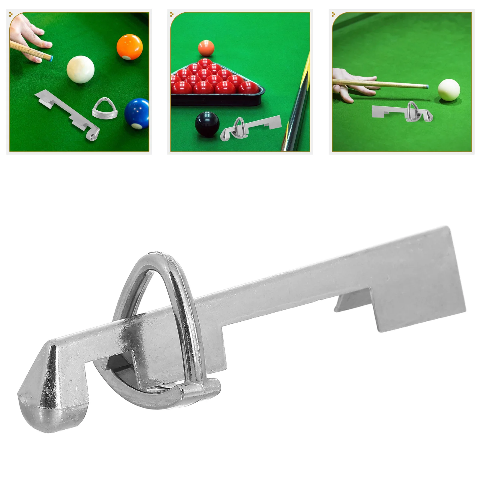 

Aluminum Cue Clamp Billiard Cue Tip Repair Tool Pool Stick Tip Clamp Replacement Accessories Silver Billiard Spare Parts Tool