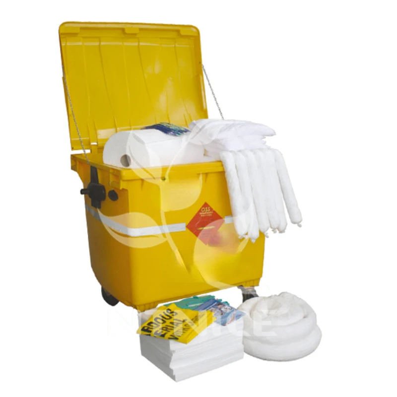 600 LTR Oil Spill Kit 4 Wheel Workplace Emergency Box