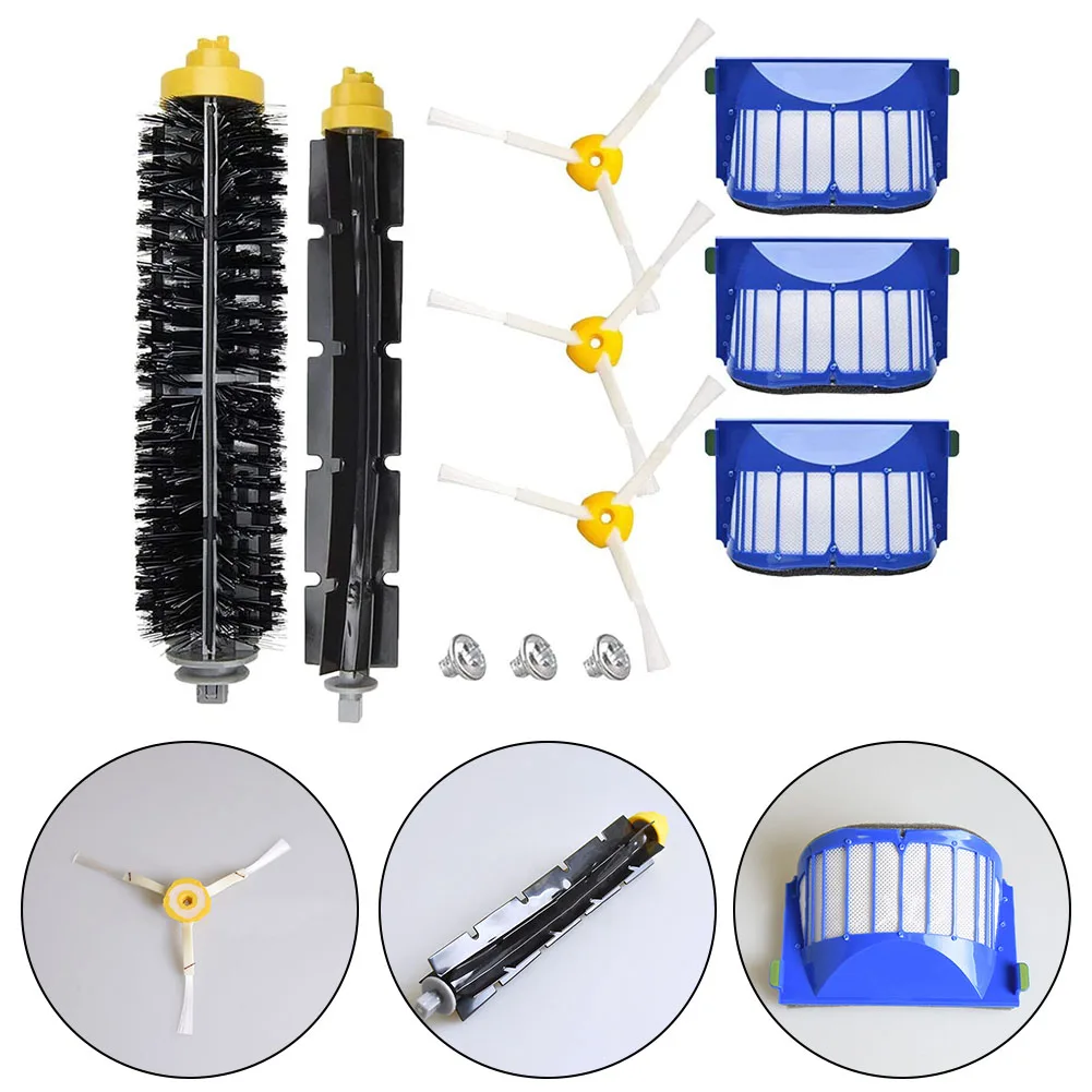 

For Roomba 600 Series 660, 670, 680, 690/6 Vacuum Cleaners 8pcs Set Brush And Filter Replacement Kit