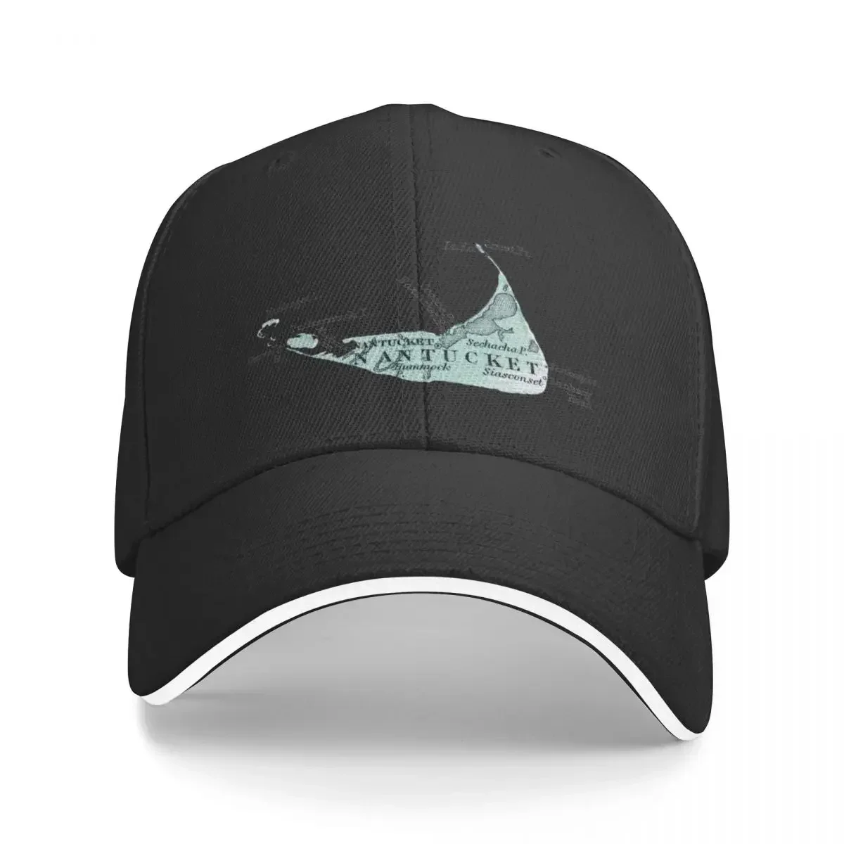 

1875 Map of Nantucket Baseball Cap Dropshipping Visor Hat Man Luxury Hats For Women Men's