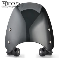 Motorcycle Windscreen Windshield For Triumph Bonneville Bobber Wind Deflector Accessories with Stand