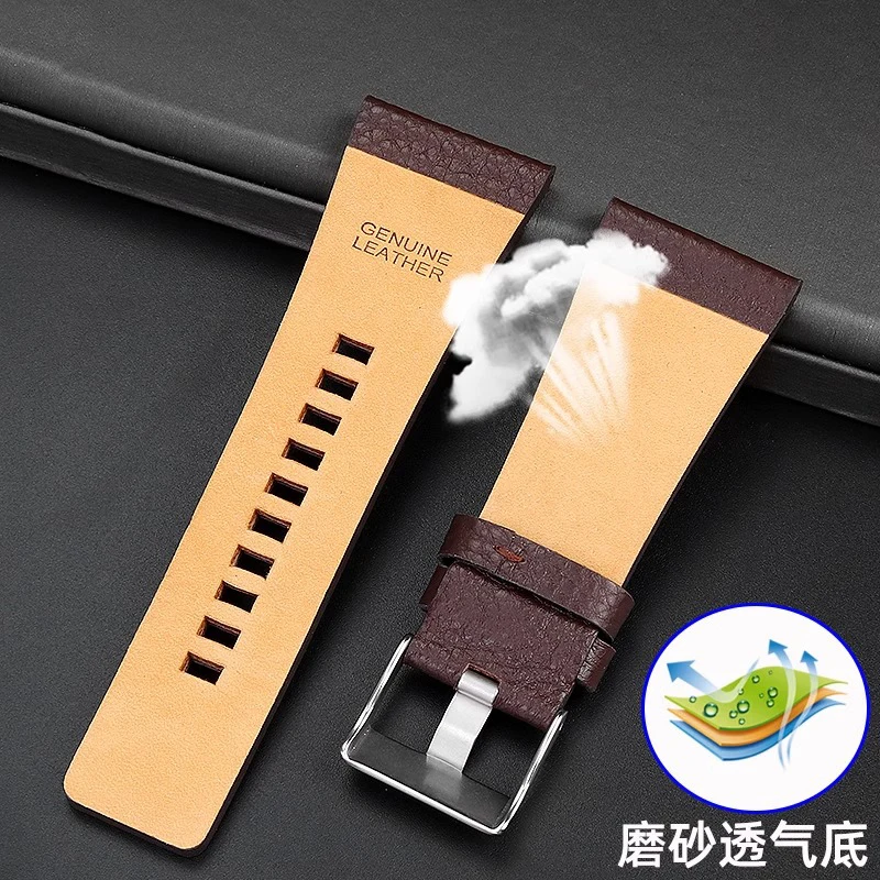 Cinturino in pelle di vacchetta cinturino per orologio cinturino per Diesel DZ7313 DZ7333 7322 7257 4318 7348 7334 Seven Friday cinturino in pelle da uomo