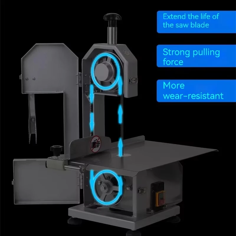 Electric Bone Saw Cutting Machine Commercial Food Processor Commercial Desktop Cutter Small Meat Grinder Meat Cutting Machine