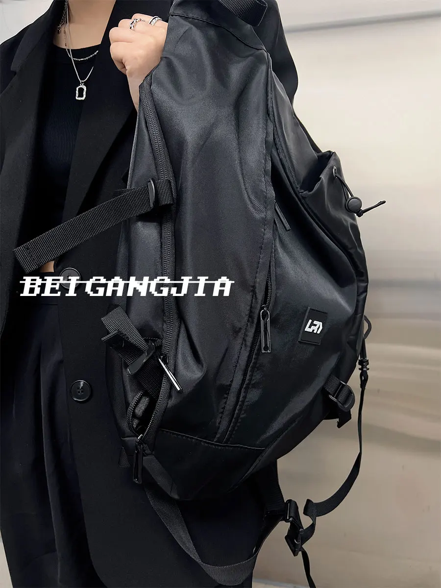 Sac à bandoulière en nylon léger portable pour hommes, sacs à bandoulière, sac à dos, style coréen, voyage commpiedmont, initié par l'homme, streetwear