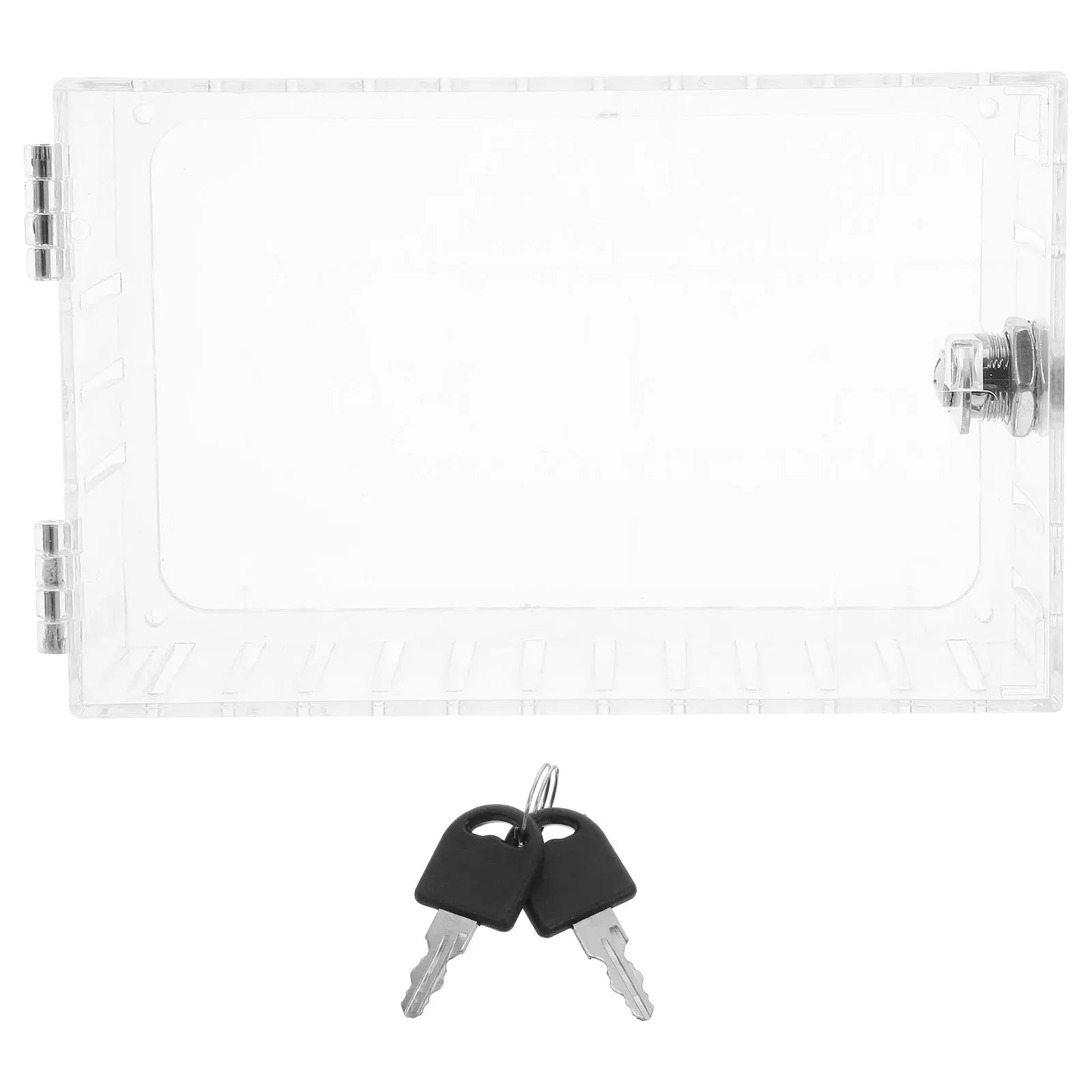 1 conjunto de caixa de bloqueio de termostato universal com chave montada na parede guarda transparente caixa de bloqueio de termostato para segurança e segurança