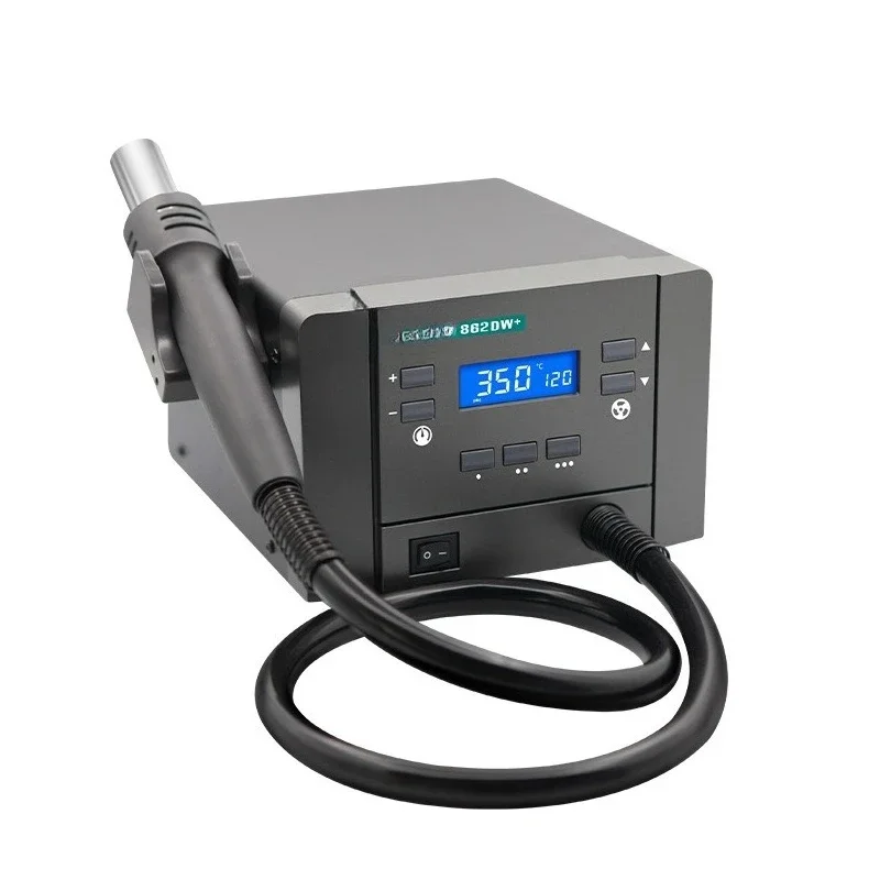 

862DA + hot air dismantling and welding table 862DW + high-power digital display intelligent air gun maintenance tool