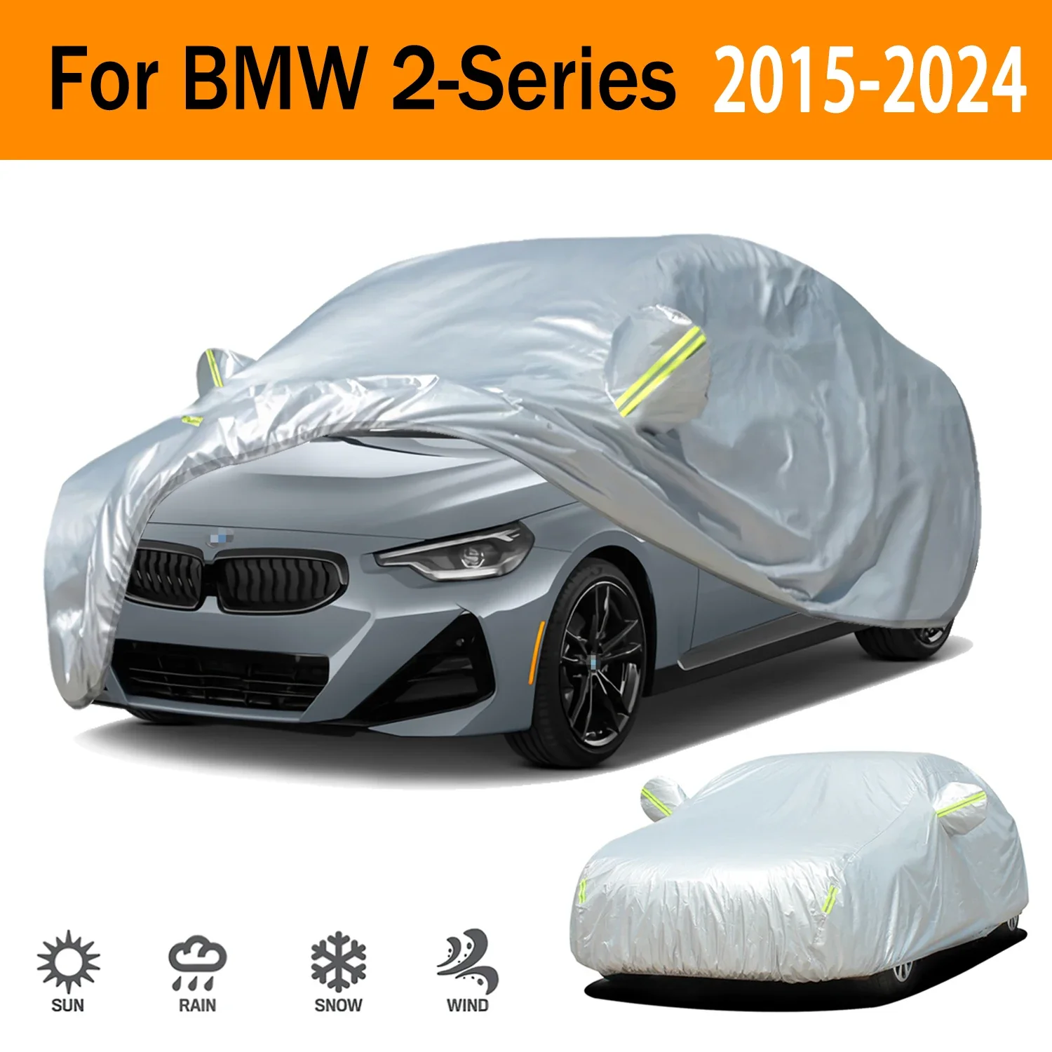 

For BMW 2-Series Outdoor Protection Full Car Covers Snow Cover Sunshade Waterproof Dustproof Exterior Car accessories